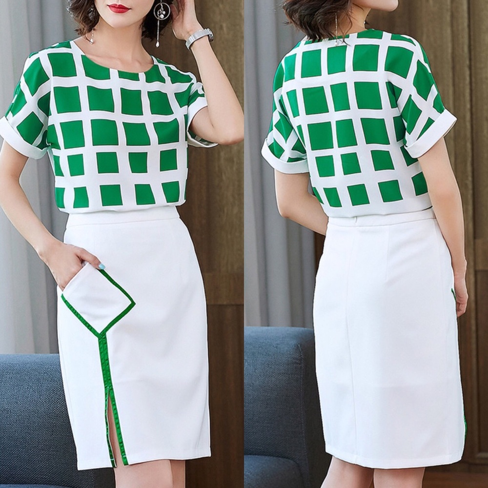 2 Pieces Outfit **Top and Matching Skirt**